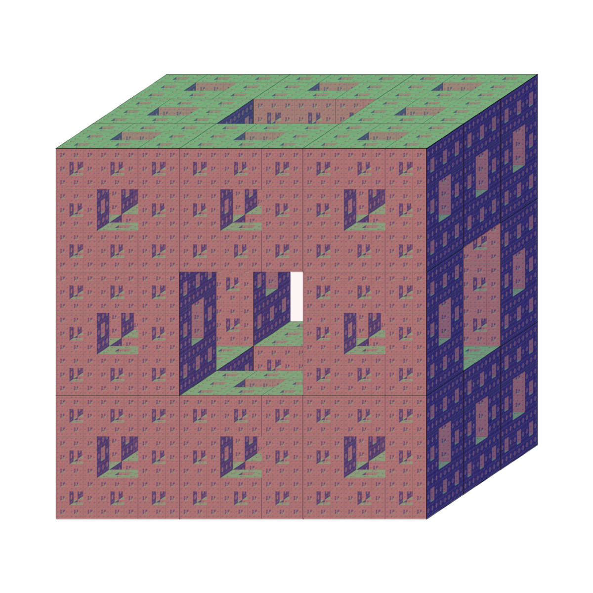 Fractal: Menger Sponge (RGB)