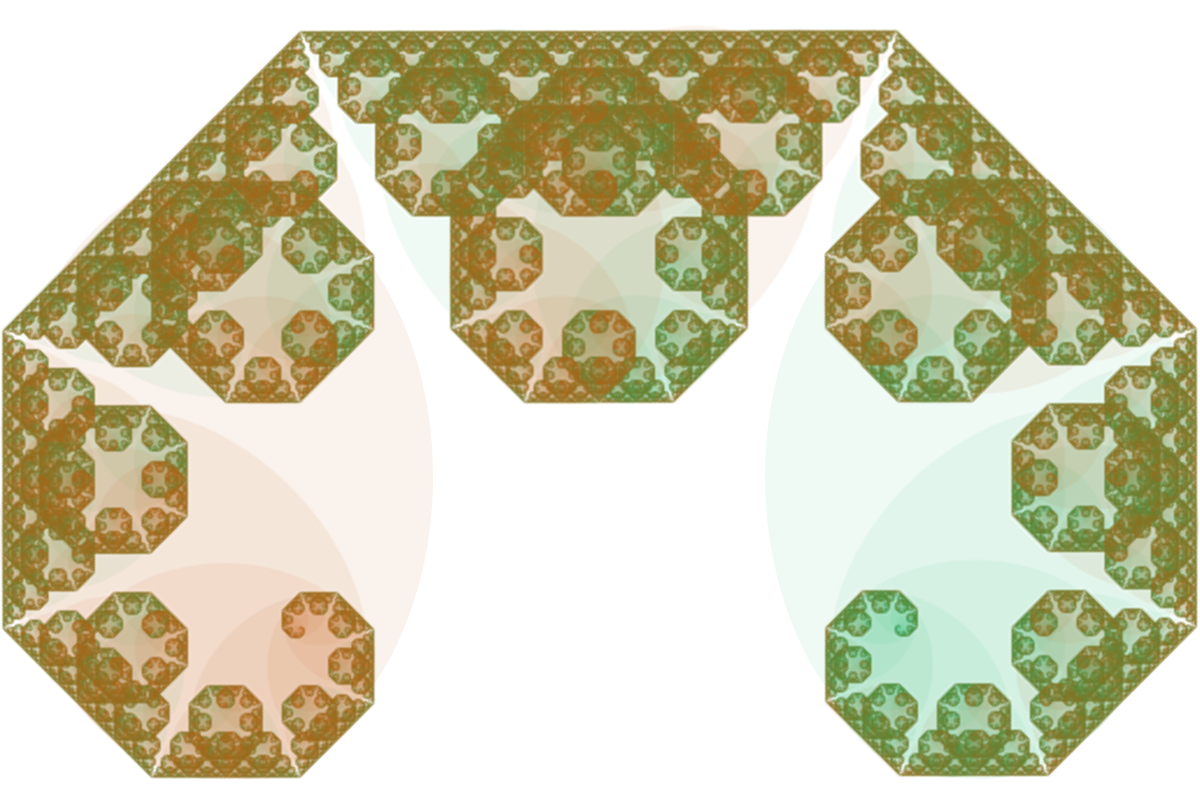 Fractal: Coloured Lévy C curve