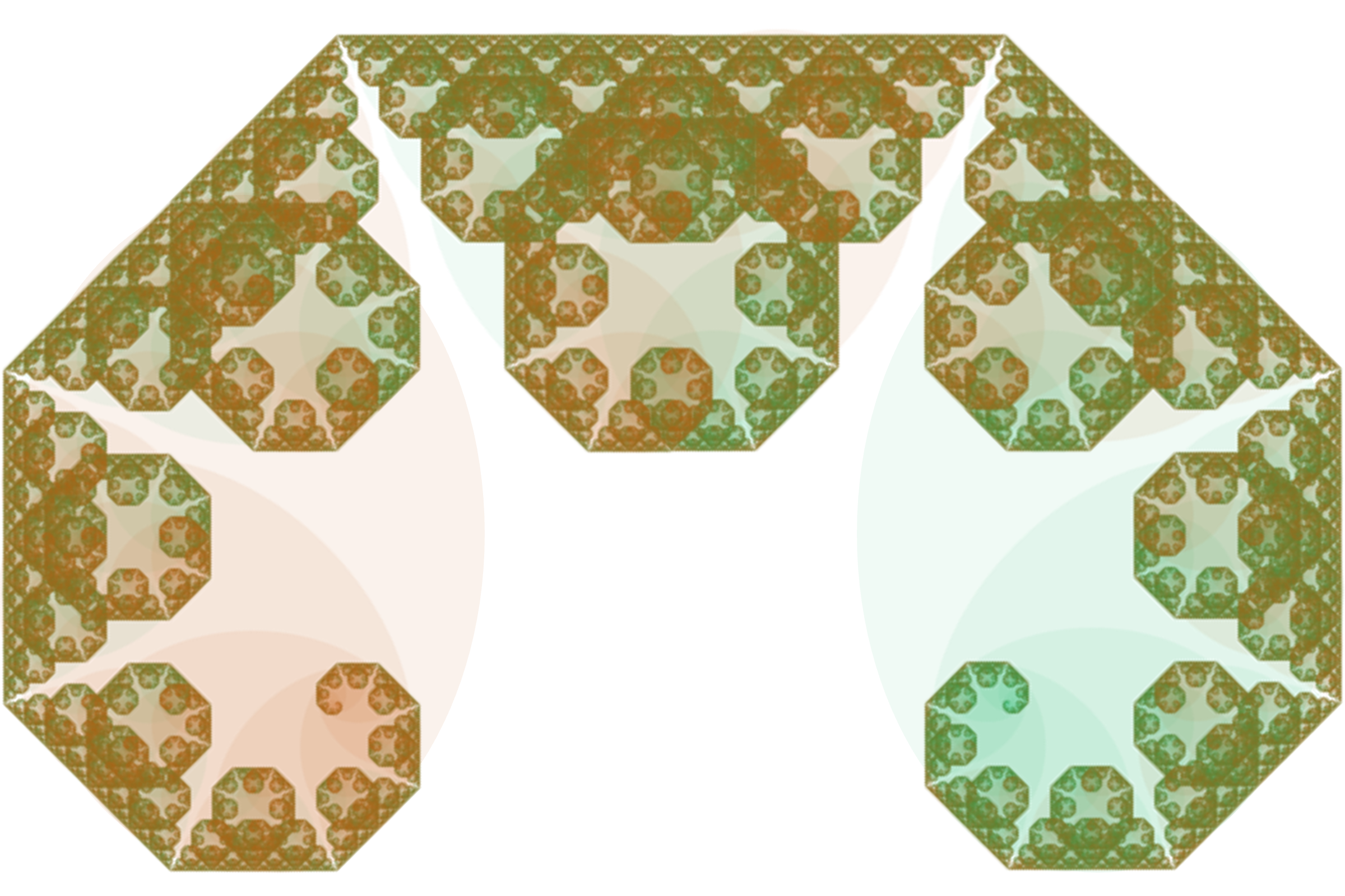 Fractal: Coloured Lévy C curve