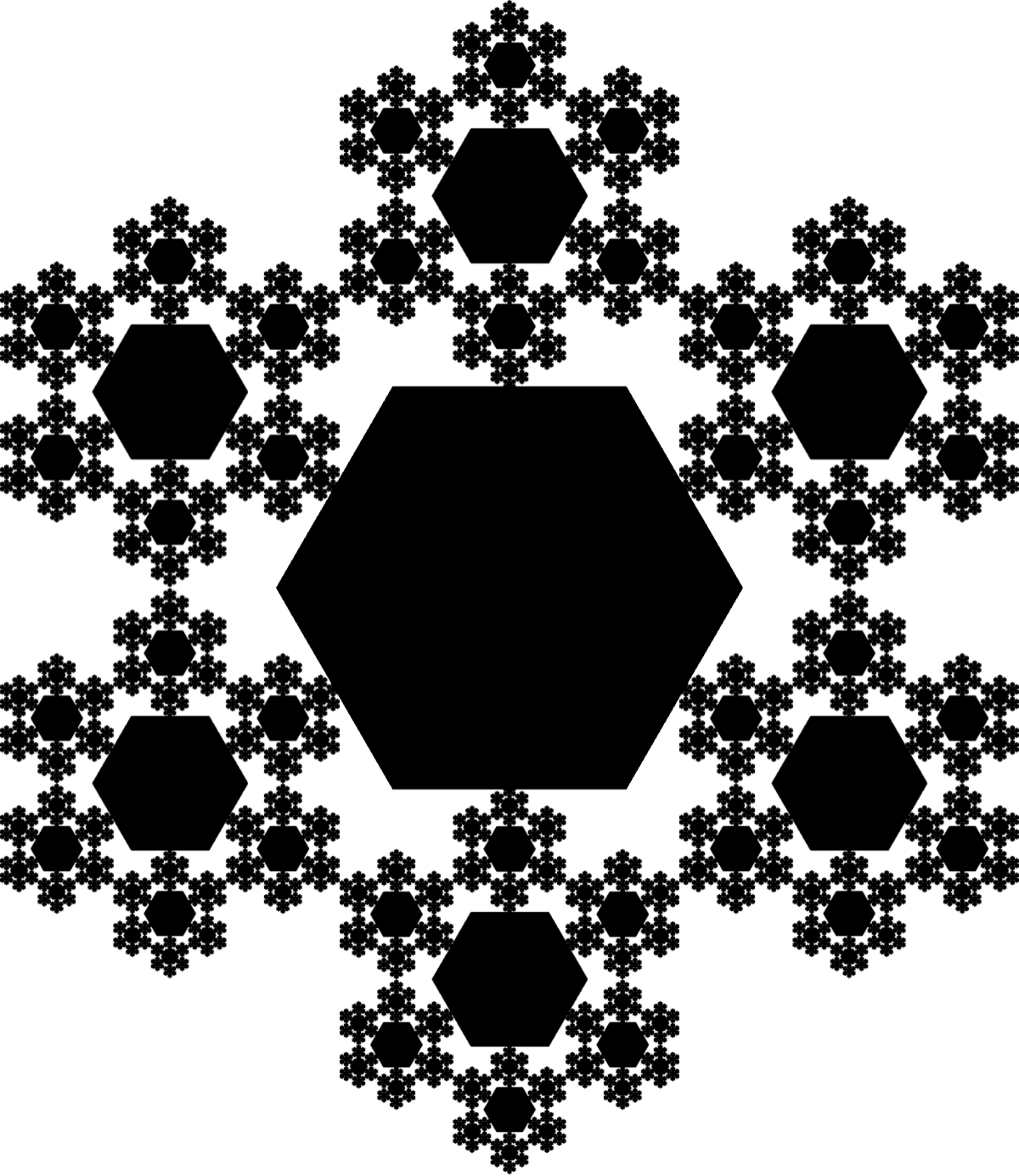 Fractal: Exploded Koch Snowflake