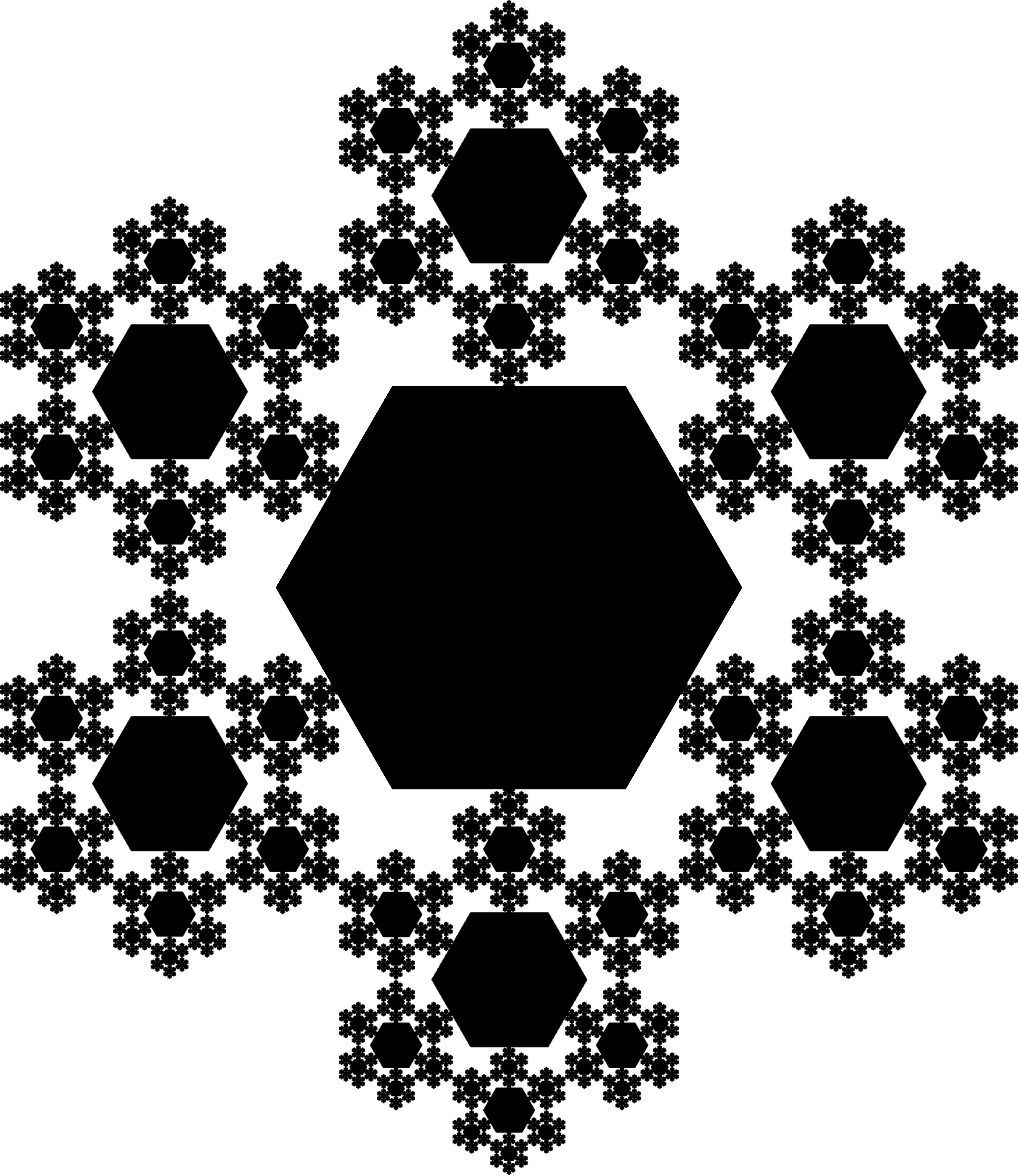 Fractal: Exploded Koch Snowflake