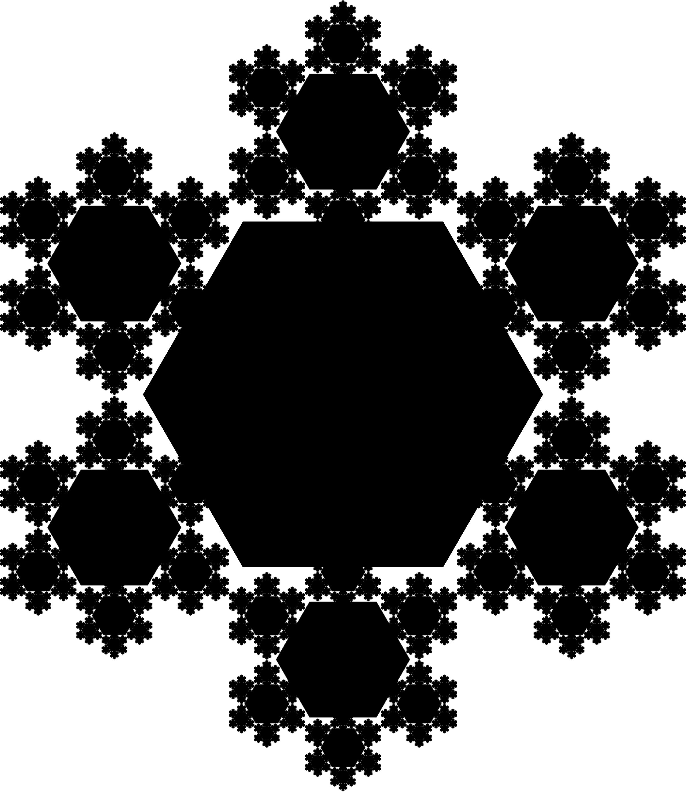 Fractal: Exploding Koch Snowflake