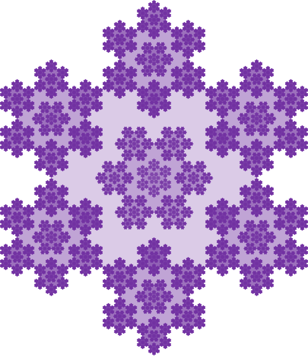 Fractal: Purple Hexaflake