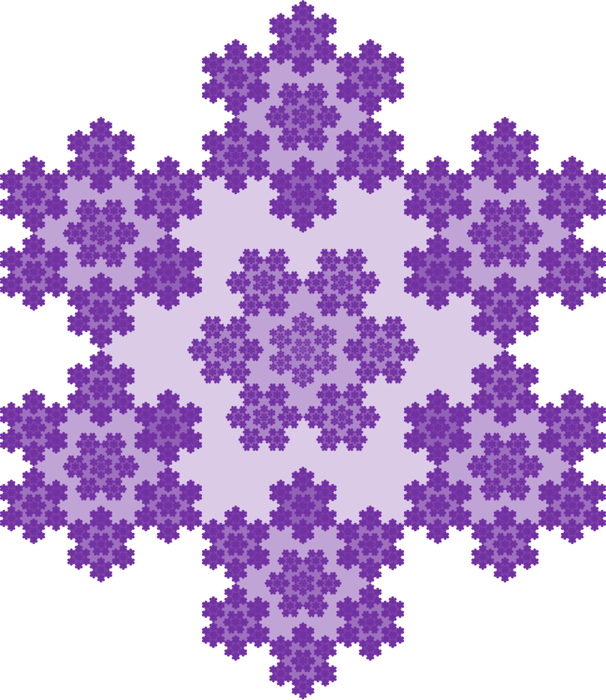 Fractal: Purple Hexaflake