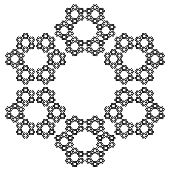 Thumbnail: Rotated Sierpinski Hexagon