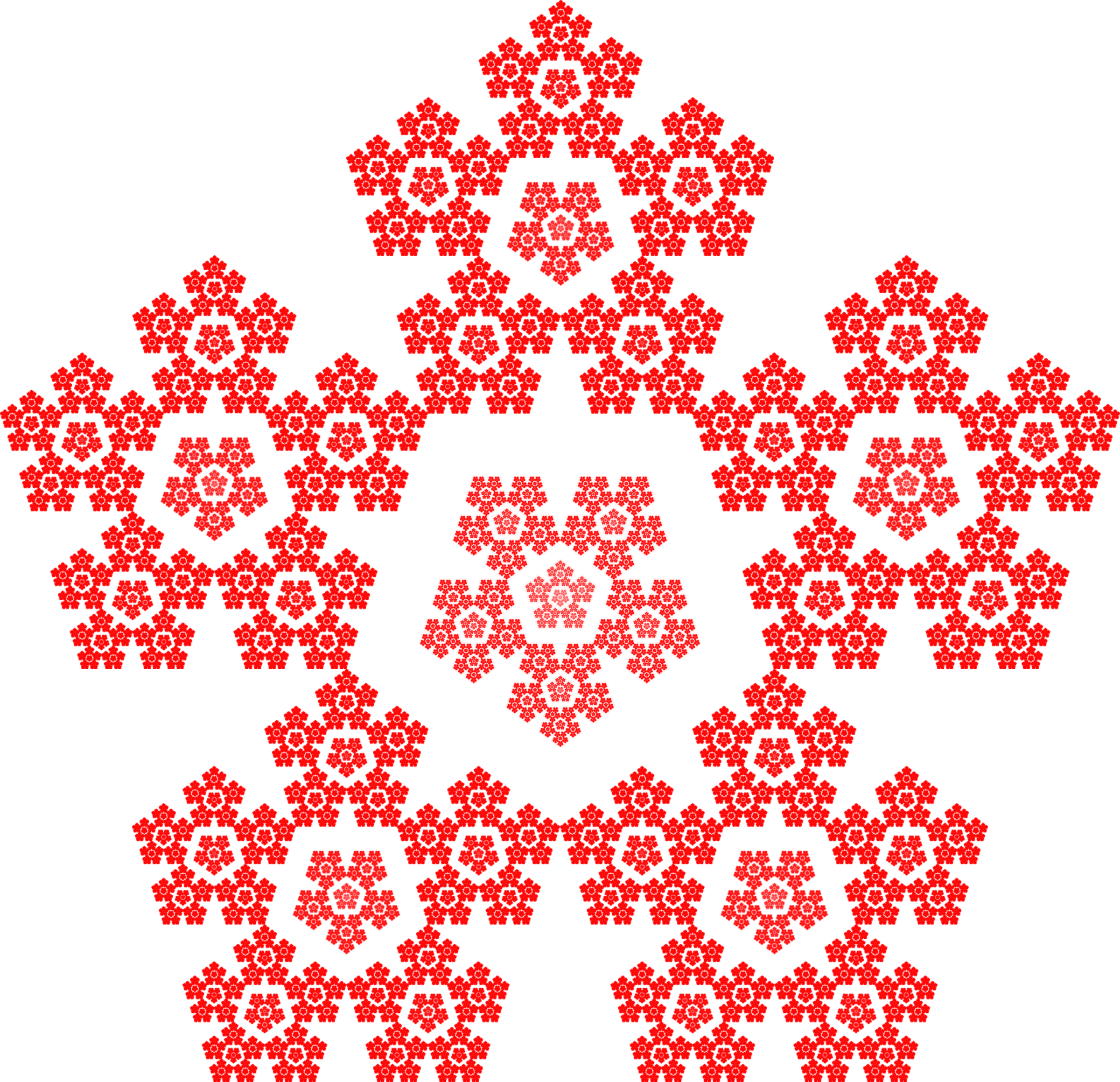 Fractal: Pentaflake with a gap