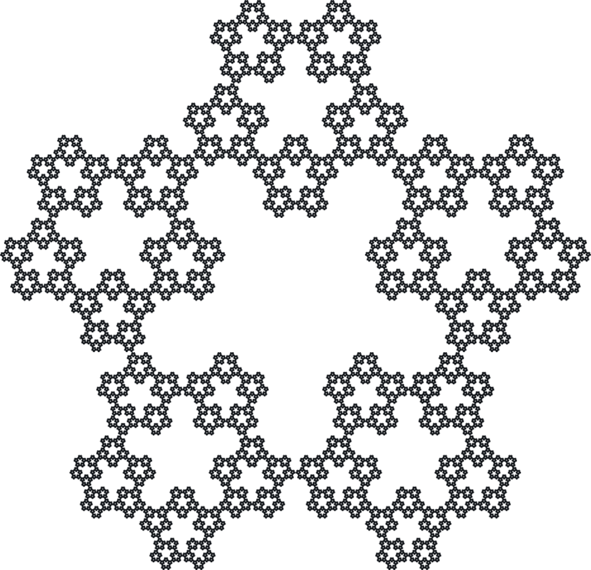 Fractal: Rotated Sierpiński Pentagon