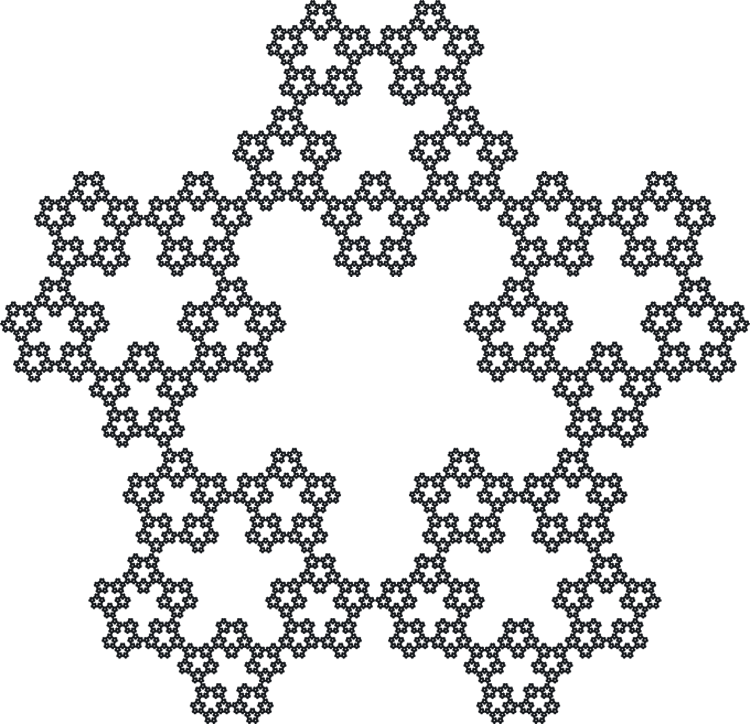 Fractal: Rotated Sierpiński Pentagon