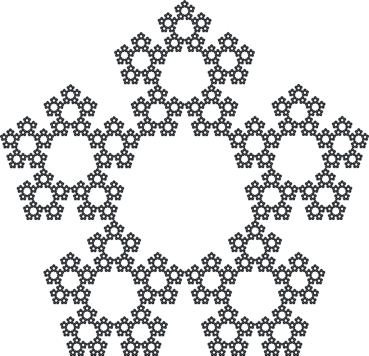 Fractal: Sierpiński Pentagon