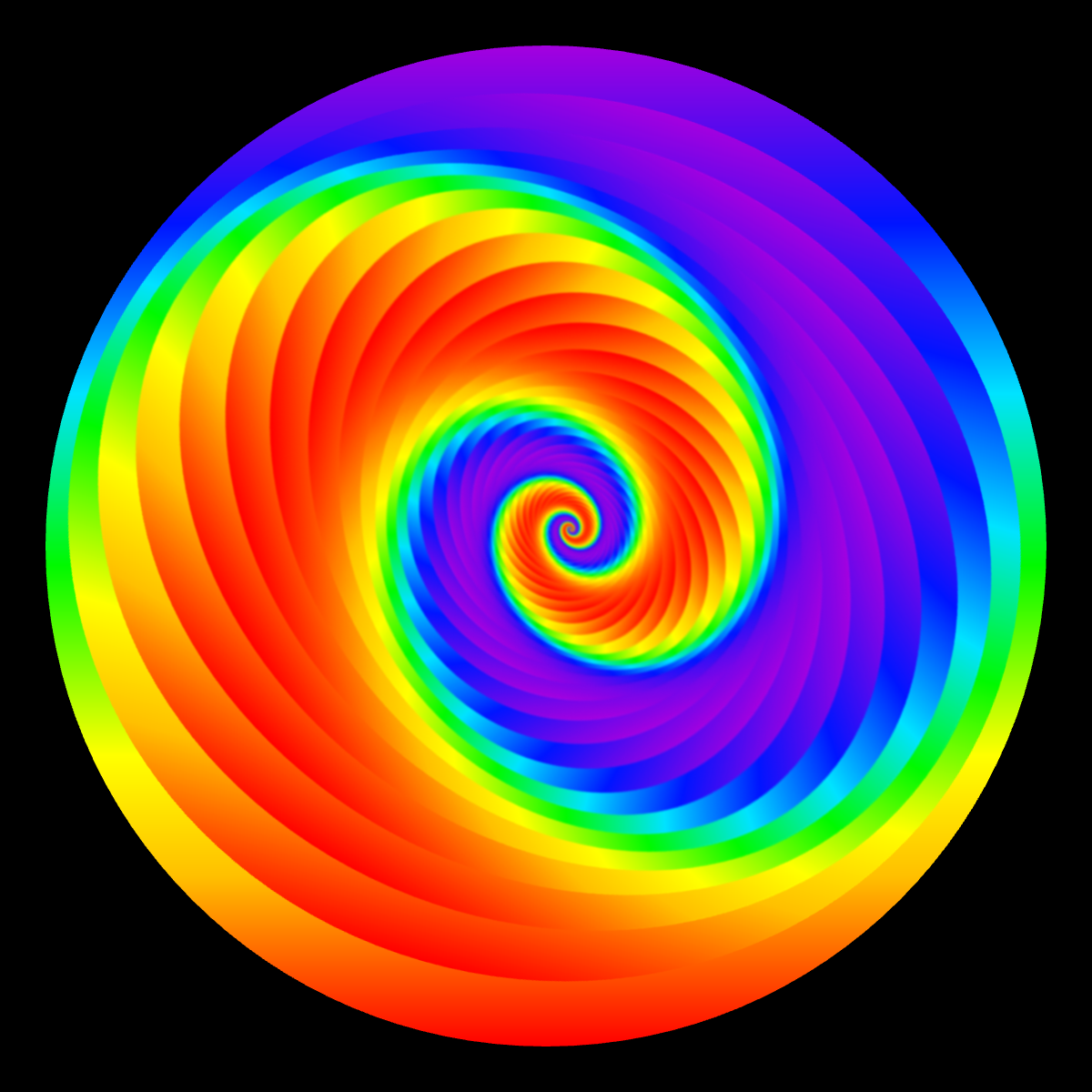 Fractal: Rainbow Spiral