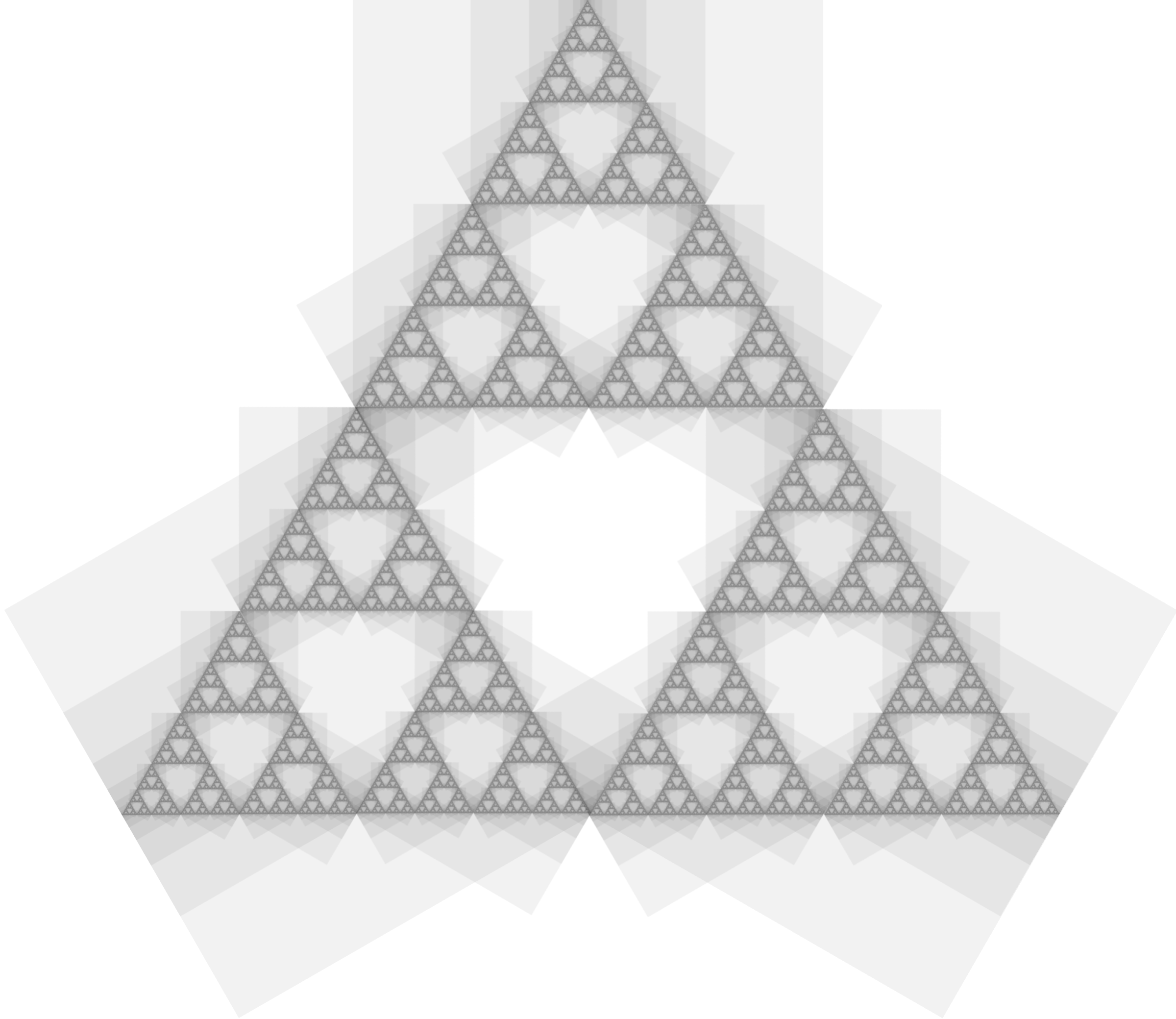 Fractal: Sierpiński Triangle with rotated rectangles