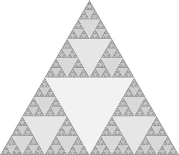 Thumbnail: Shaded Sierpiński Triangle