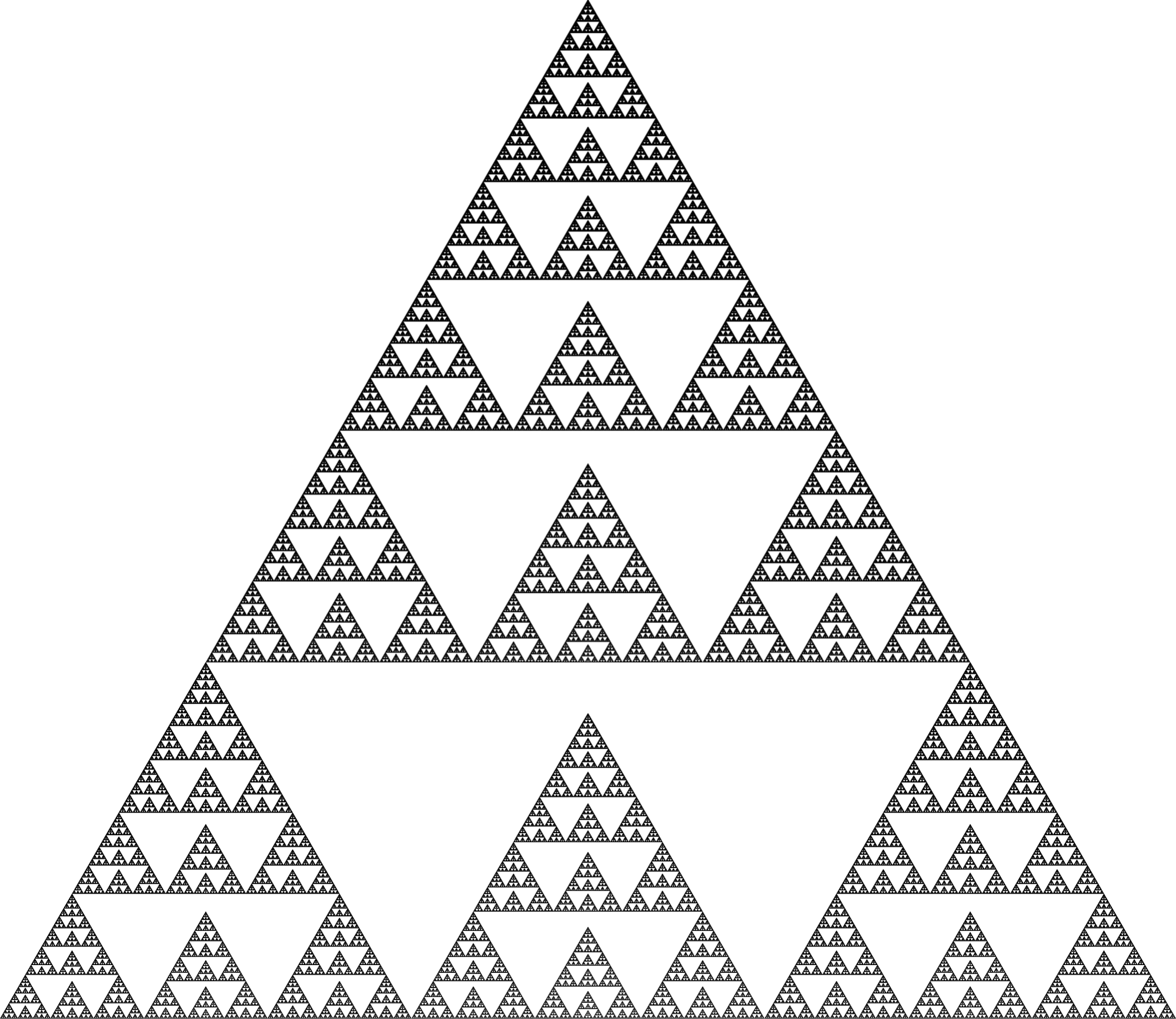 Fractal: Asymmetric variation on the Sierpiński Triangle