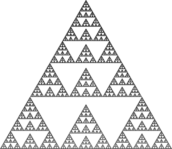 Thumbnail: Asymmetric variation on the Sierpiński Triangle