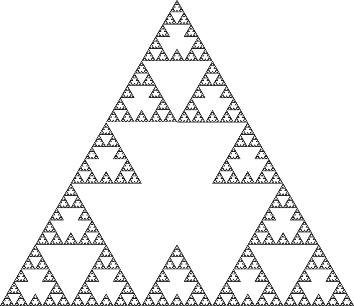 Fractal: Variation on the Sierpiński Triangle