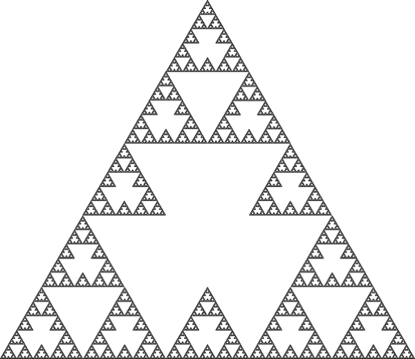 Thumbnail: Variation on the Sierpiński Triangle