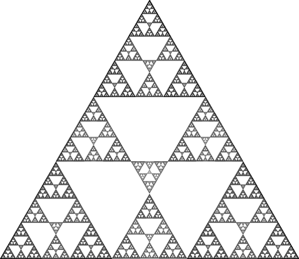 Thumbnail: Variation on the Sierpiński Triangle