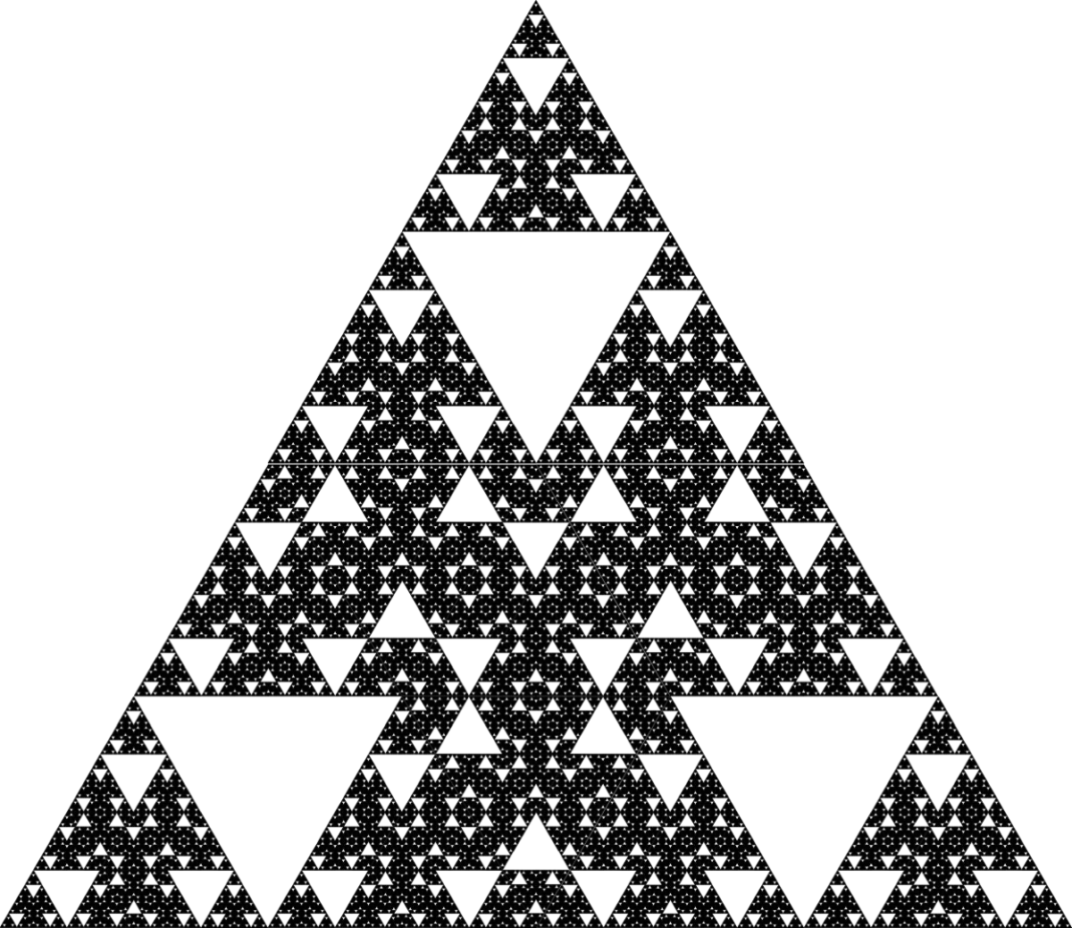 Fractal: Another variation on the Sierpiński Triangle