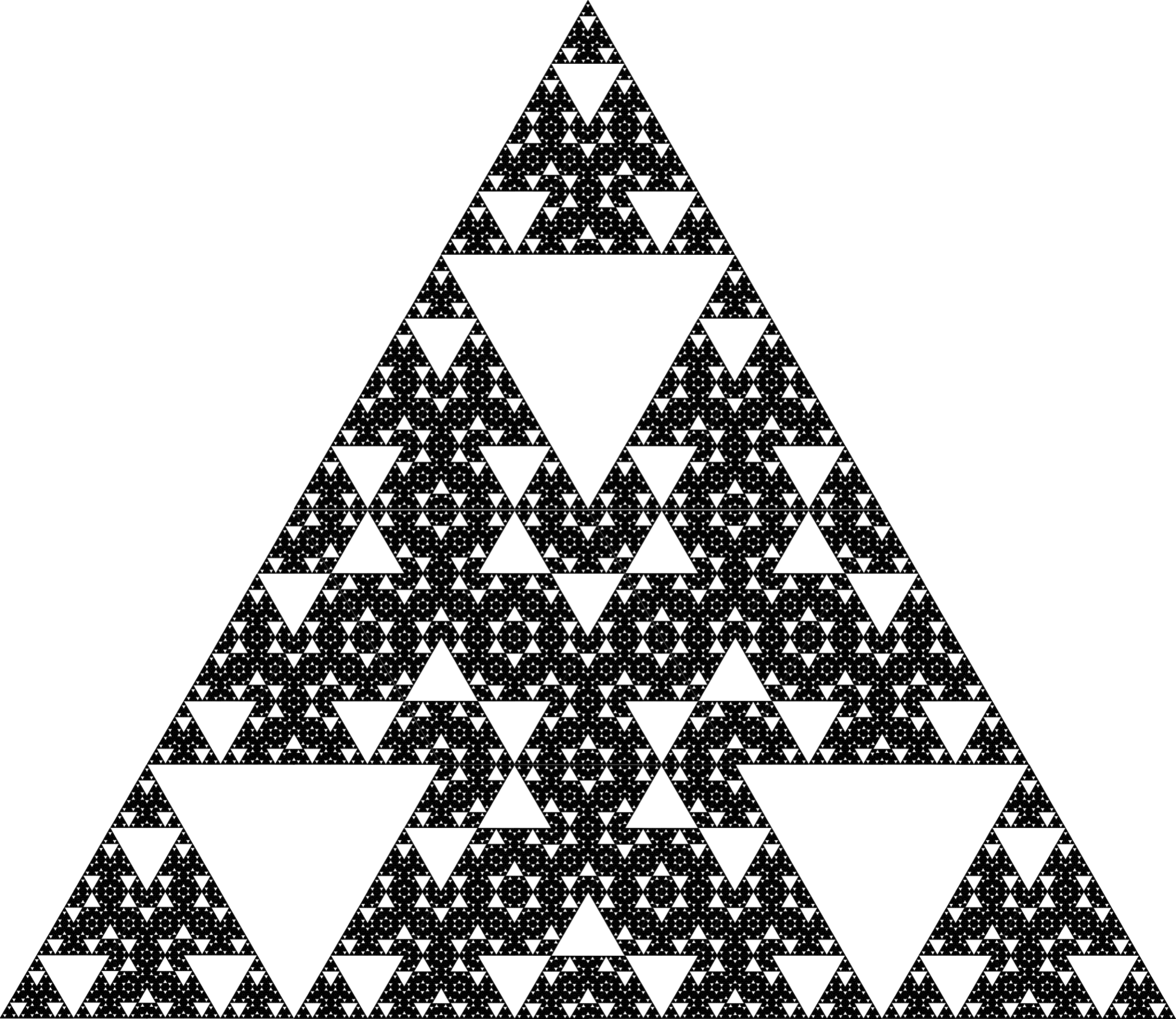 Fractal: Another variation on the Sierpiński Triangle