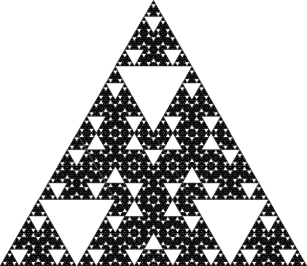 Thumbnail: Another variation on the Sierpiński Triangle