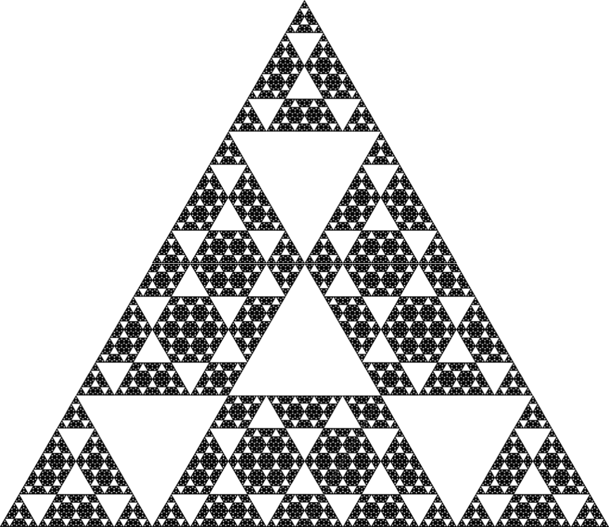 Fractal: Another variation on the Sierpiński Triangle