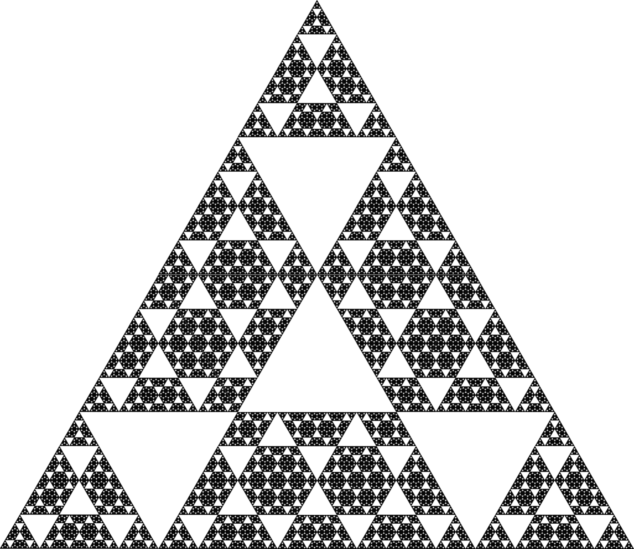 Fractal: Another variation on the Sierpiński Triangle