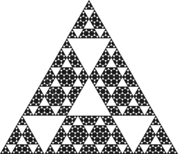 Thumbnail: Another variation on the Sierpiński Triangle