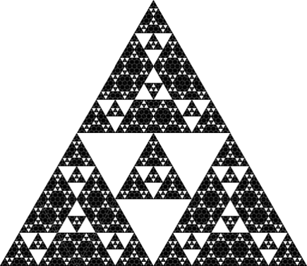 Thumbnail: Another variation on the Sierpiński Triangle